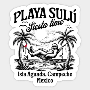 PLAYA SULU BIGFOOT SIESTA TIME '24 Paraiso Familiar Sticker